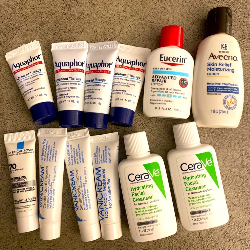 Skin Care Bundle- CeraVe, Aquaphor, La Roche Posay, Eucerin & more